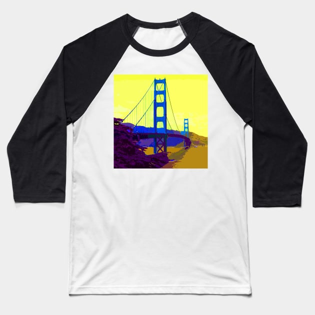 Golden Gate Bridge 004 Baseball T-Shirt by JAMFoto